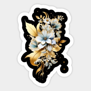 Delicate Blossom, Flower Close-up with Freshness and Fragility Sticker